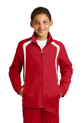 Sport-Tek Youth Colorblock Raglan Jacket YST60 - Youth Athletic Outerwear