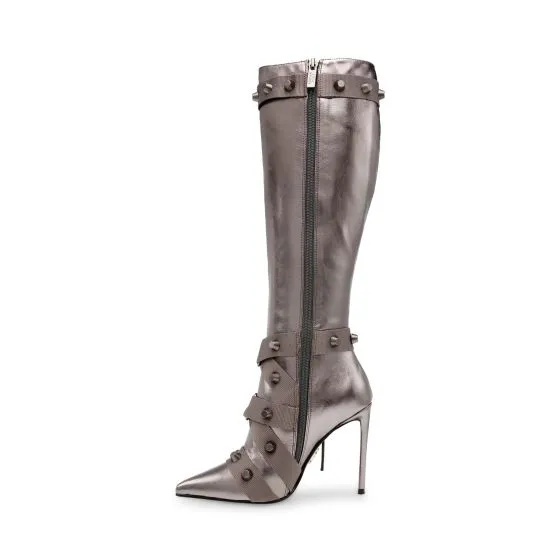 Steve Madden Pewter Finkle Boots