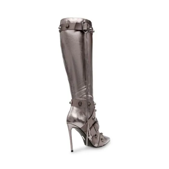 Steve Madden Pewter Finkle Boots