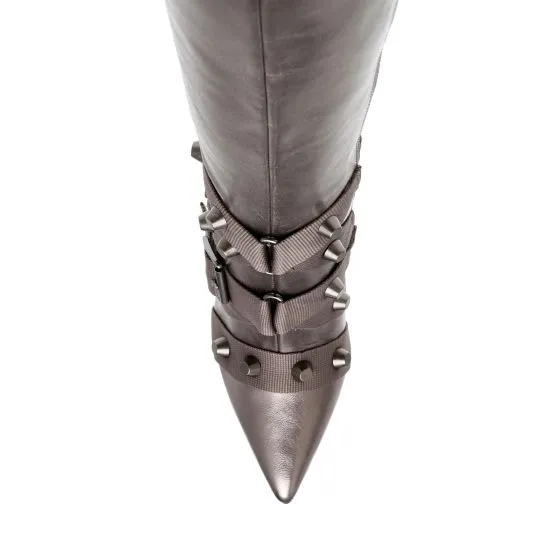 Steve Madden Pewter Finkle Boots