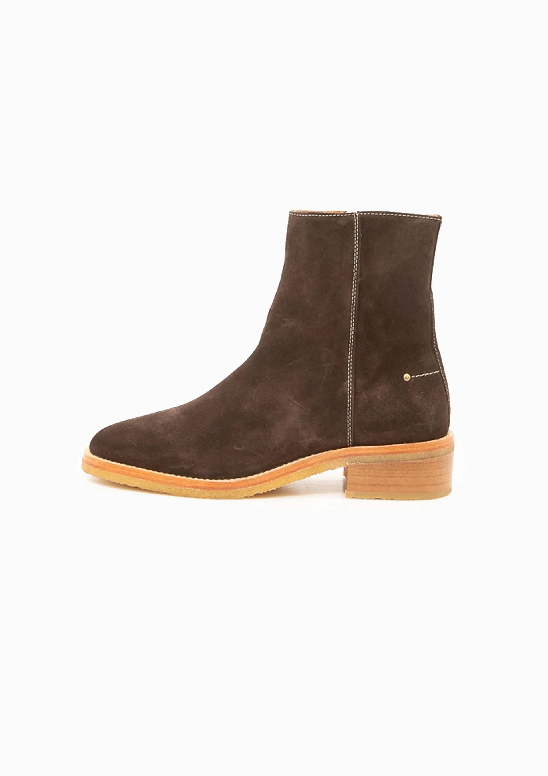 Suede Ankle Boot for Amer - 40mm