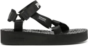 Black Suicoke x Palm Angels Depa logo-print sandals