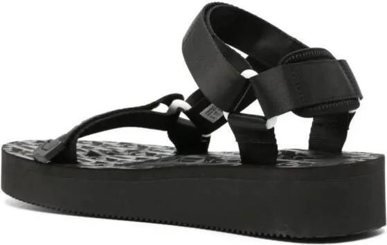 Black Suicoke x Palm Angels Depa logo-print sandals