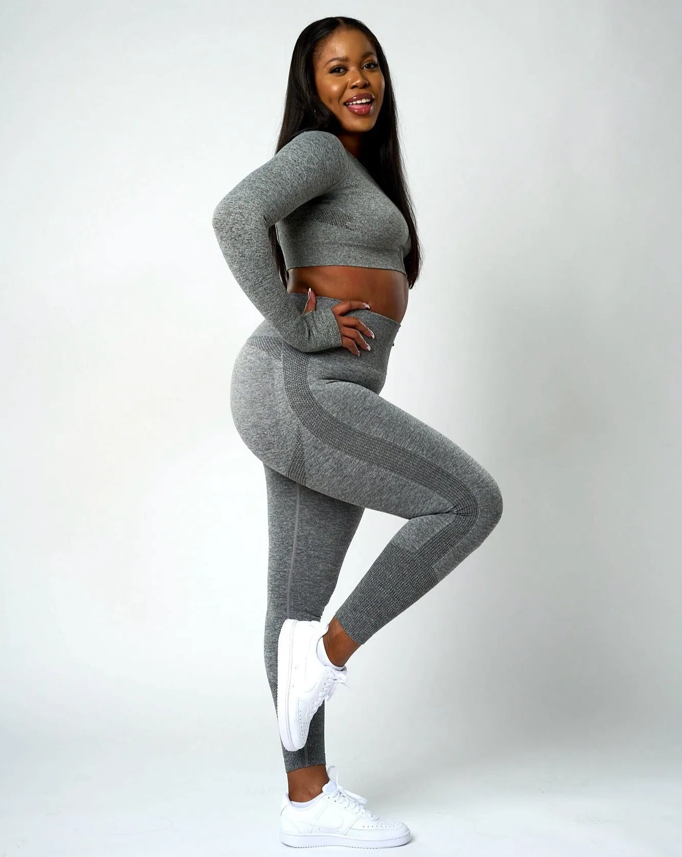 Grey Sujey Scrunch Leggings