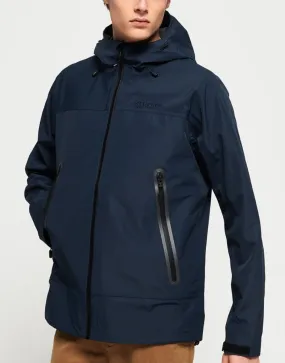 Superdry Hydrotech Softshell Hooded Jacket in Navy