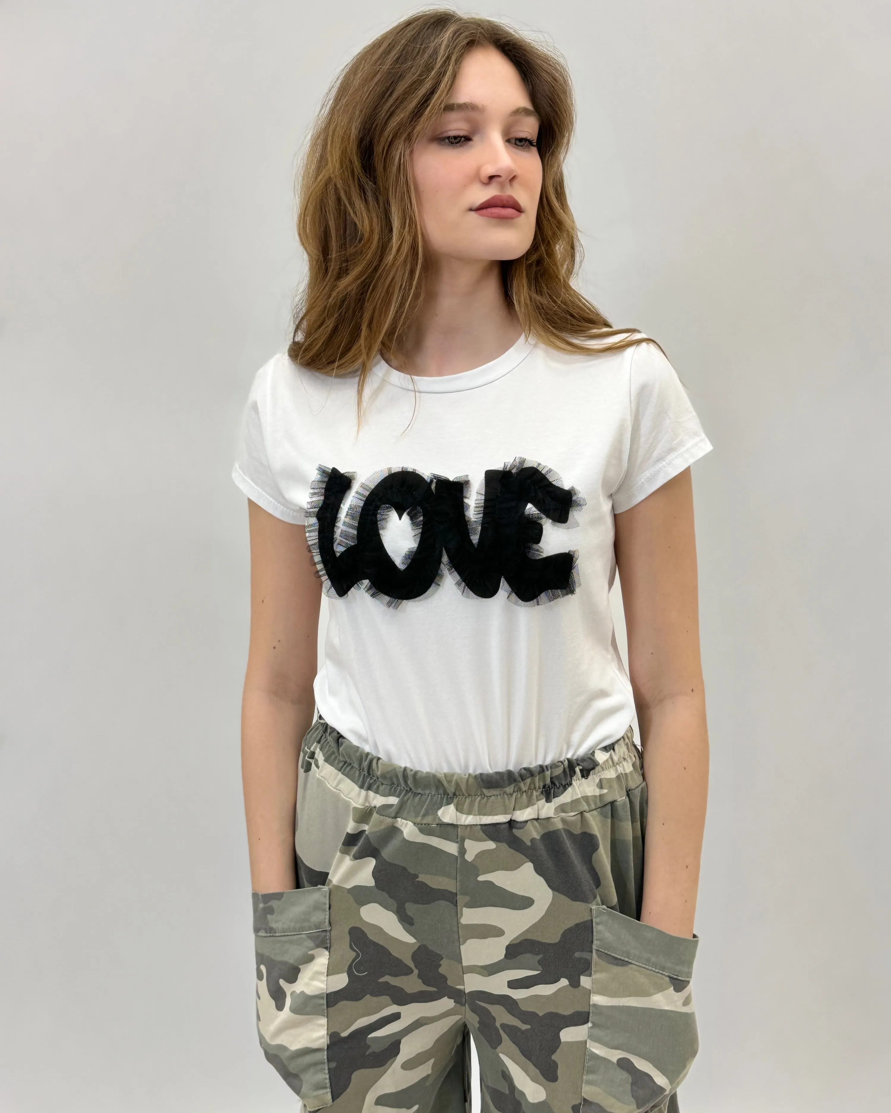 LOVE T-shirt in tulle