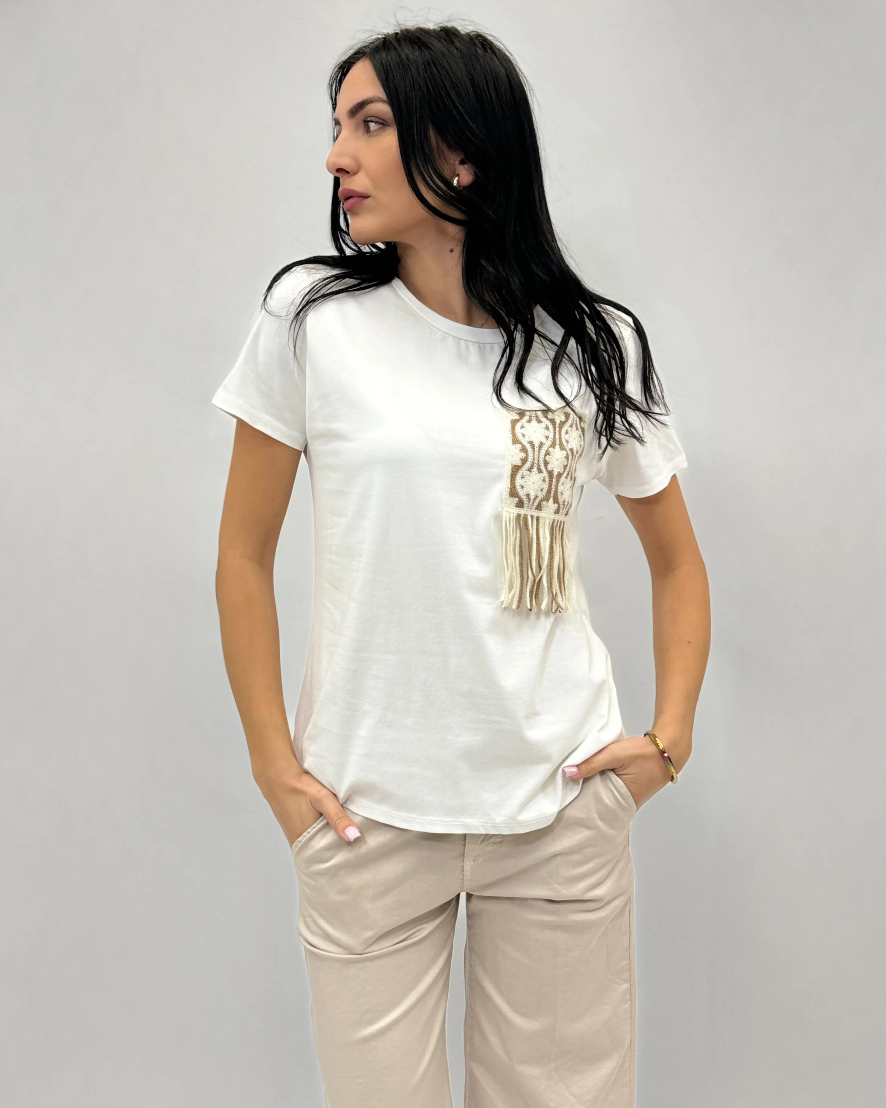 Cotton T-shirt with Pocket