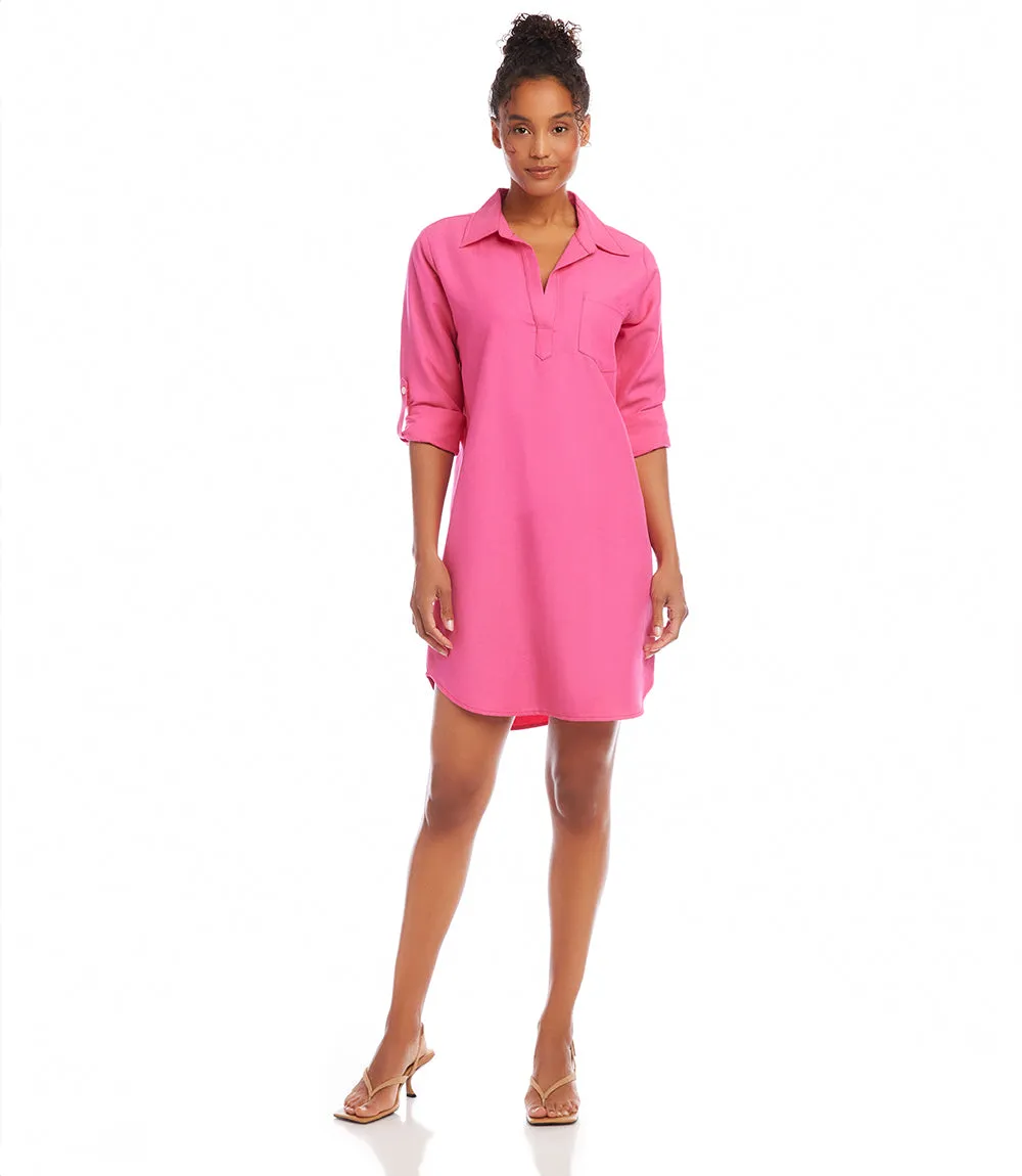 Tab Sleeve Shirtdress - Shop Now