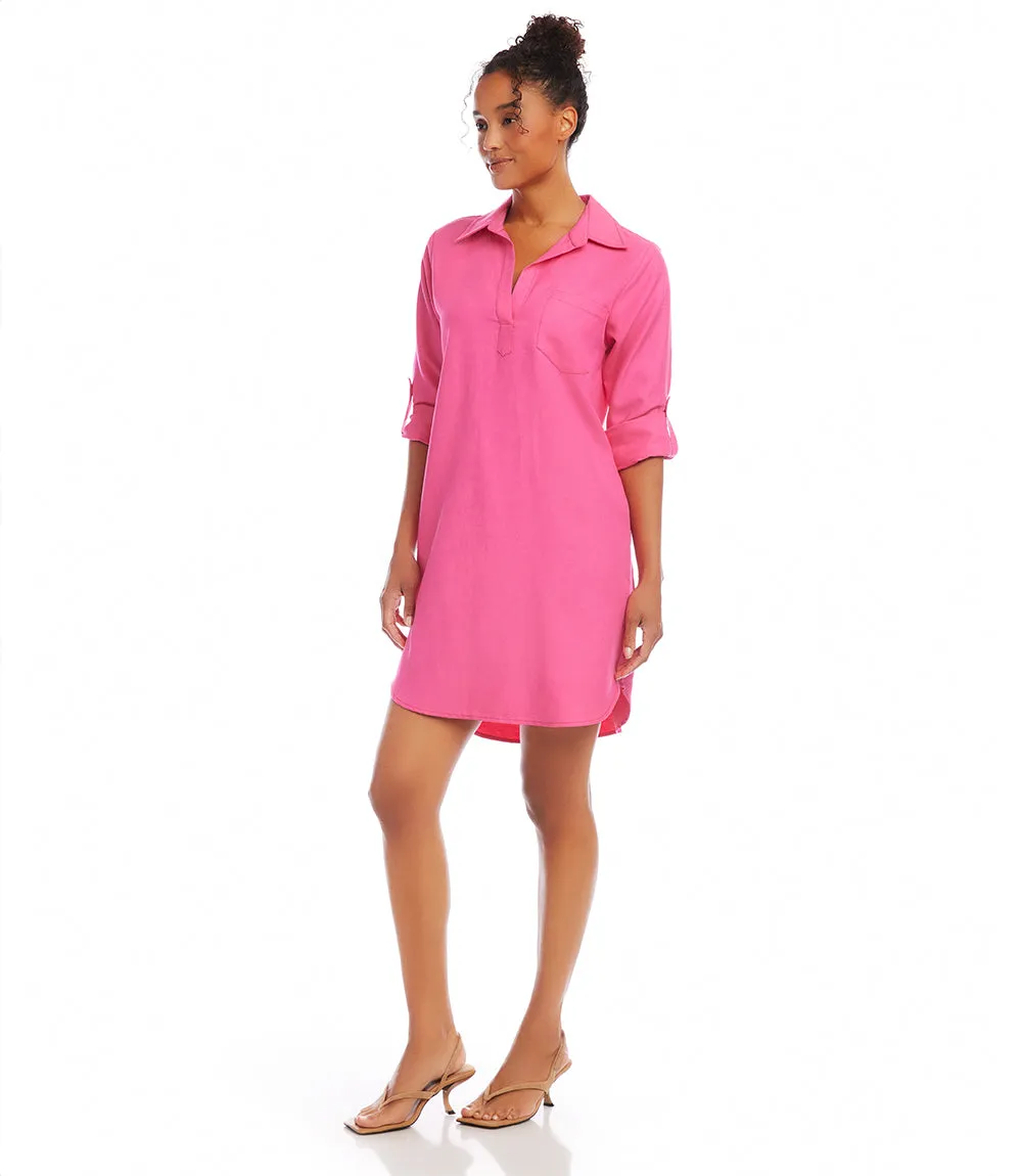 Tab Sleeve Shirtdress - Shop Now