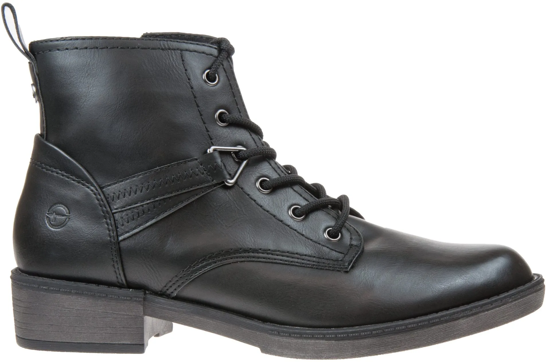 Tamaris women's black ankle boots.