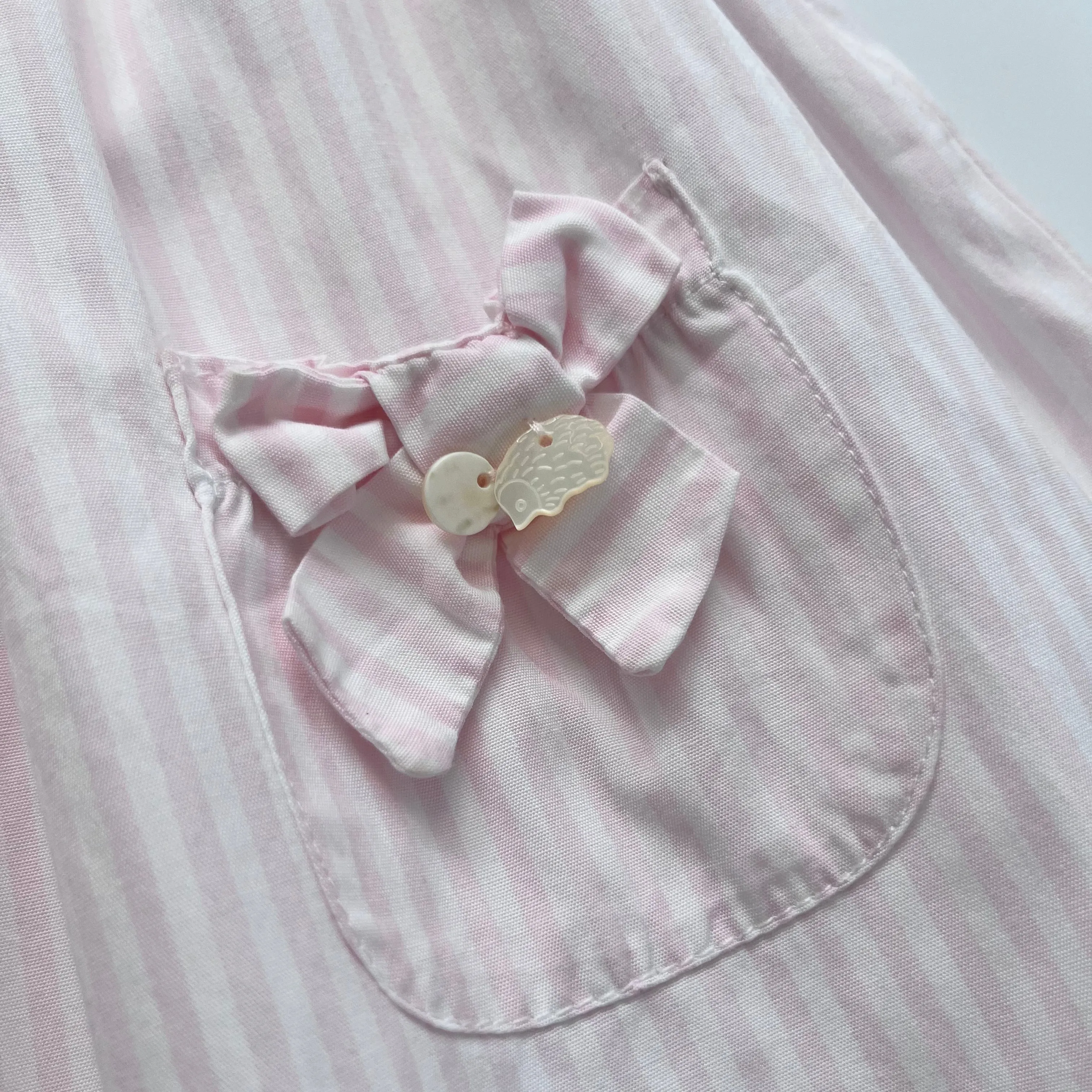 Tartine Chocolat Pink White Stripe Dress 2 Years