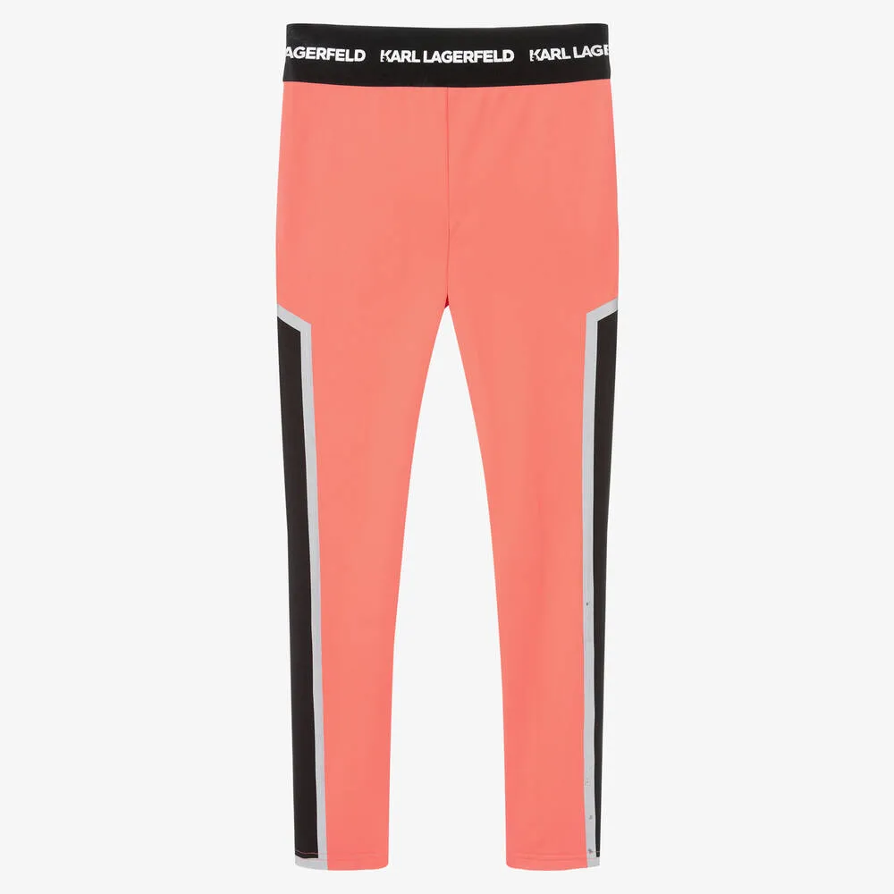 Youthful Orange Logo Leggings