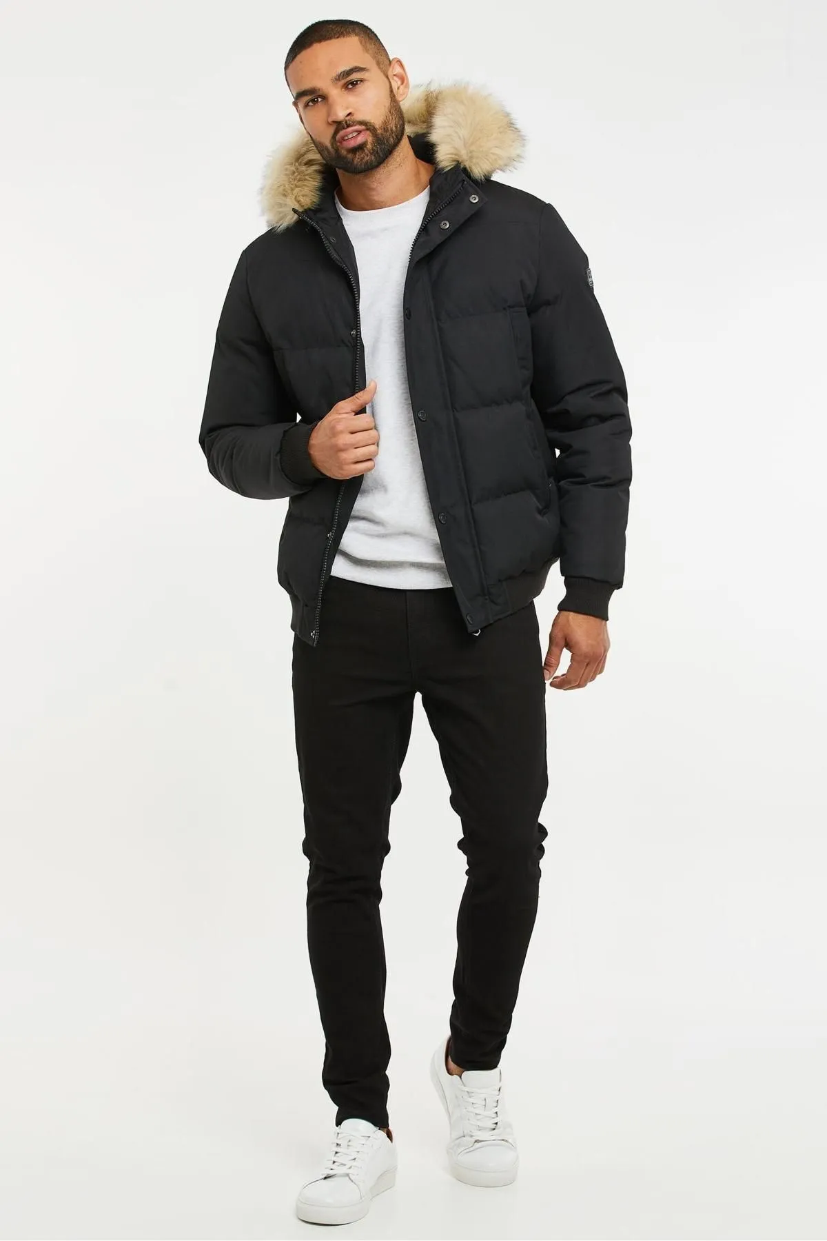 Black Men's Winter Coat