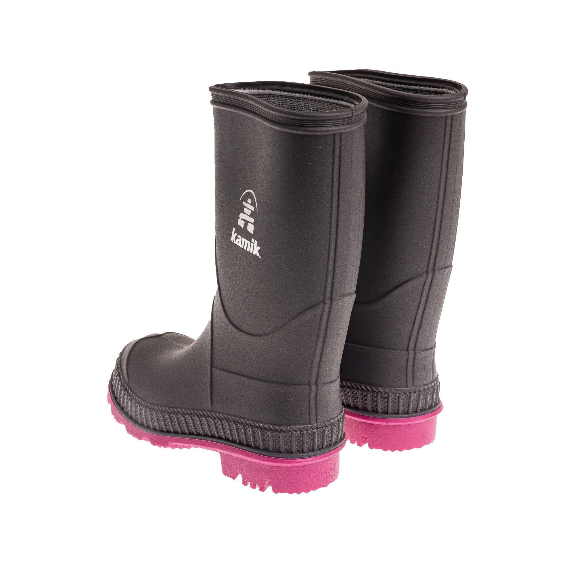 Toddlers Charcoal Rainboots - Stomp Collection