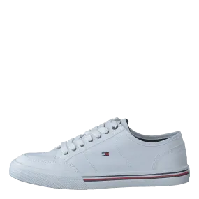 Tommy Hilfiger White Corporate Textile Sneaker Shoes