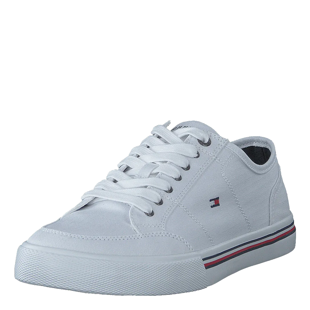 Tommy Hilfiger White Corporate Textile Sneaker Shoes