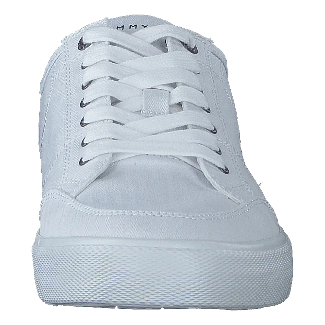 Tommy Hilfiger White Corporate Textile Sneaker Shoes