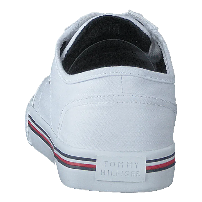 Tommy Hilfiger White Corporate Textile Sneaker Shoes