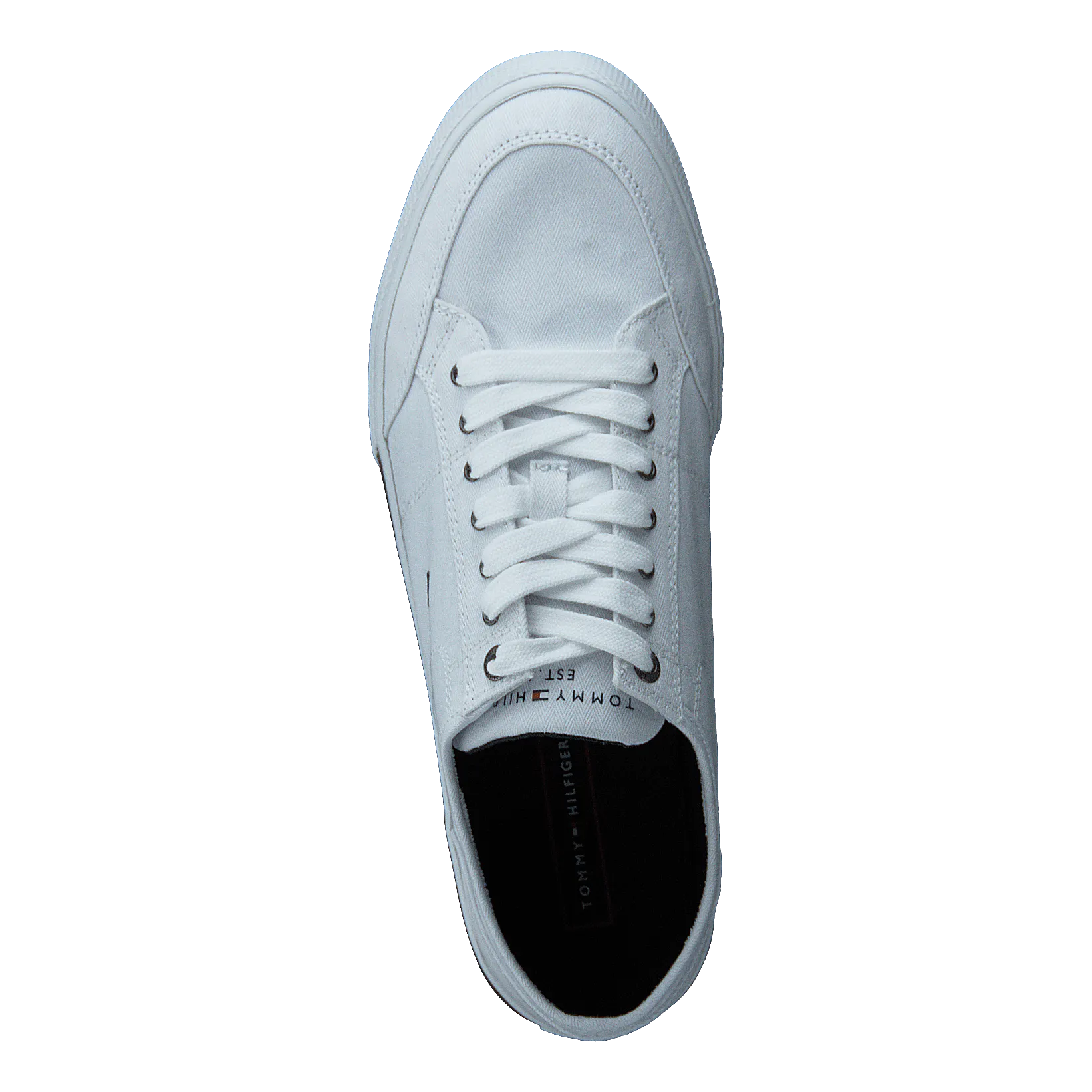 Tommy Hilfiger White Corporate Textile Sneaker Shoes