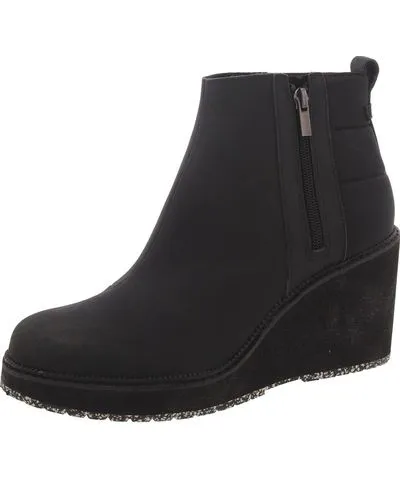 Toms Womens Wedge Solid Ankle Boots