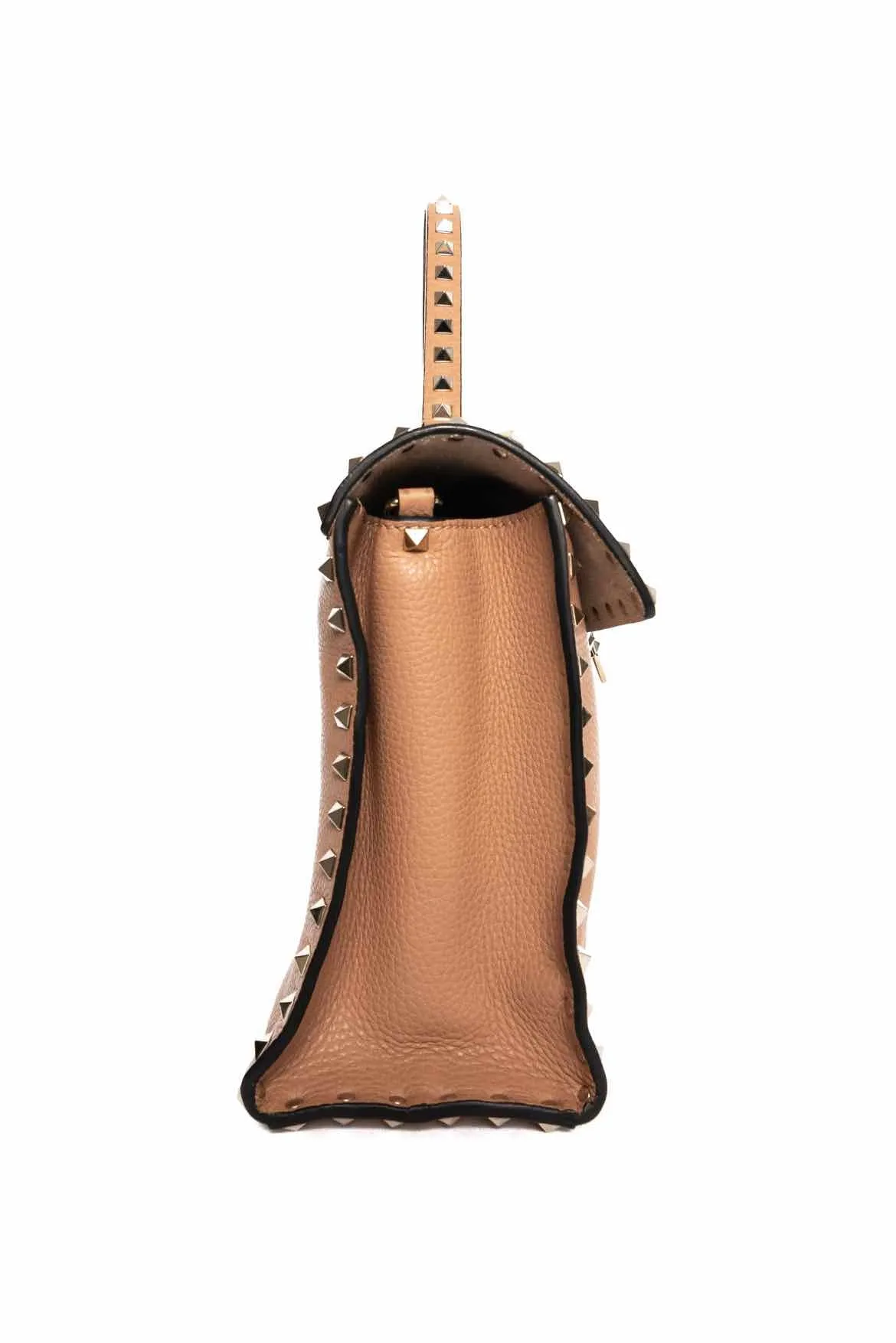 Valentino Rockstud Medium Top Handle Bag