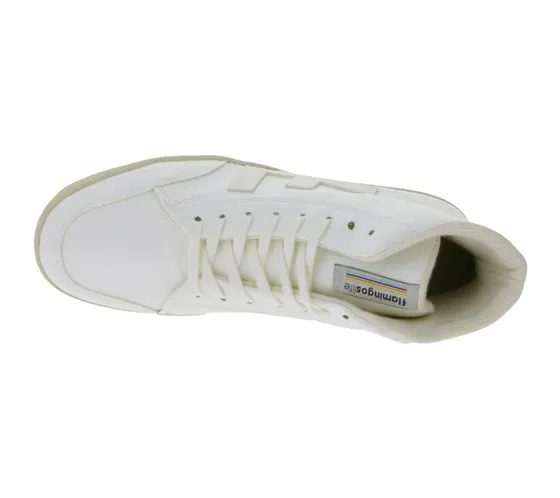 Vegan high-top sneakers made in Spain FW21O8ALLWHIMON white from FLAMINGOS LIFE Old 80's