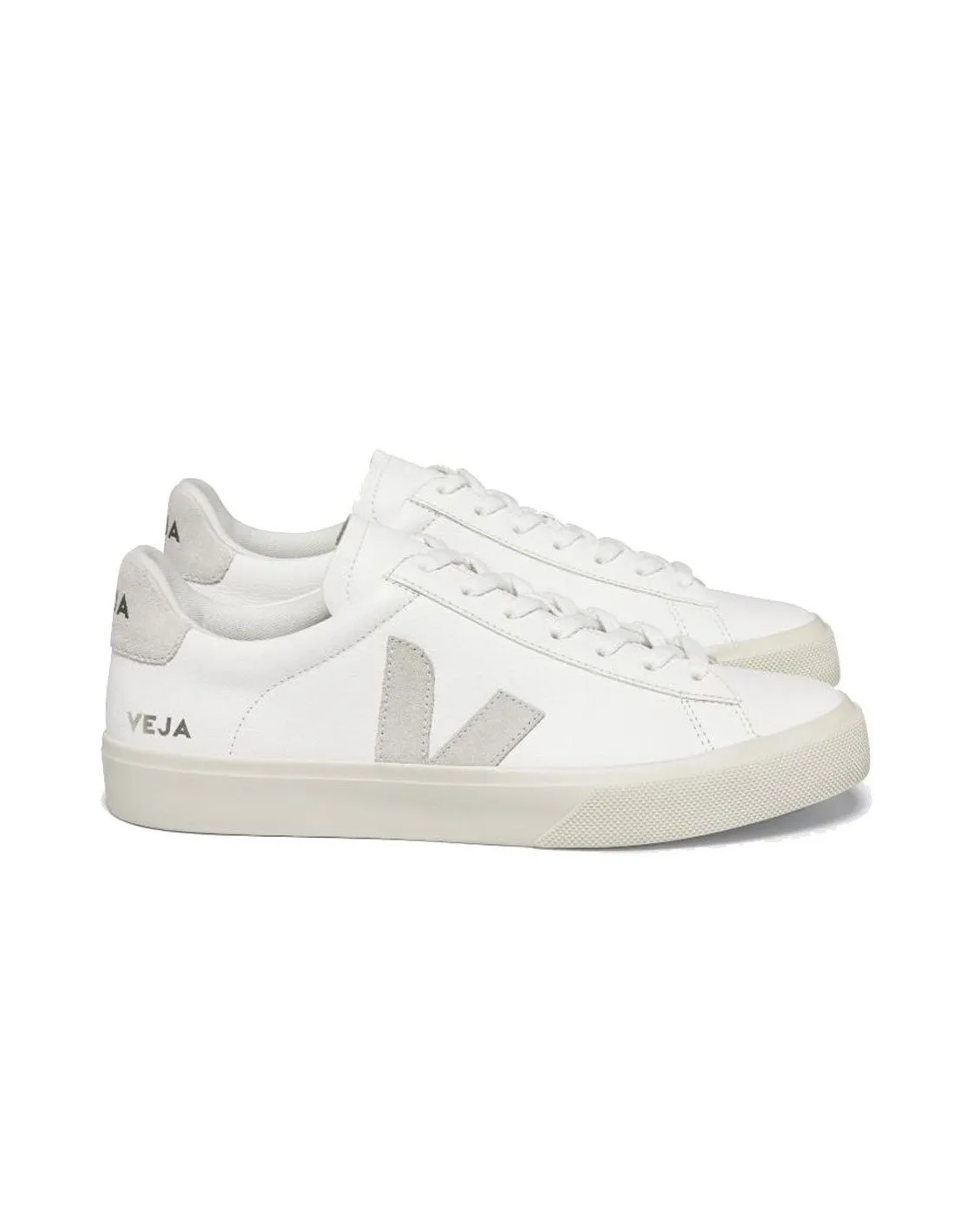 Veja Women's CP05024 Campo Sneakers White Beige Chrome-Free