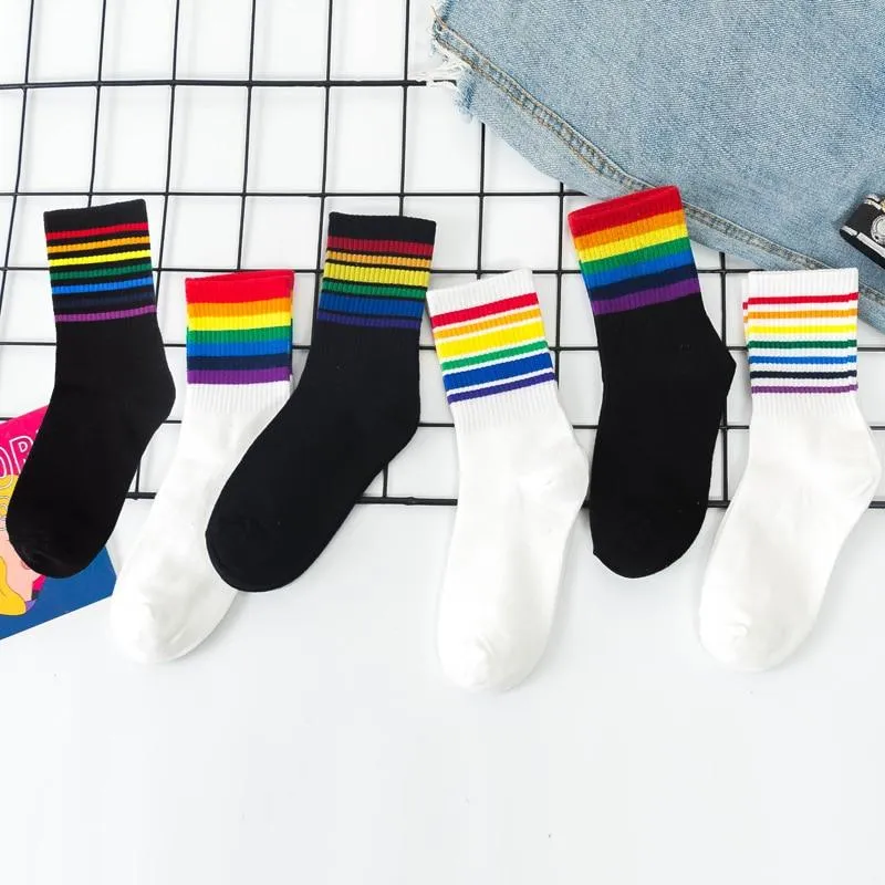 Vibrant Rainbow Socks