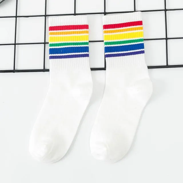 Vibrant Rainbow Socks