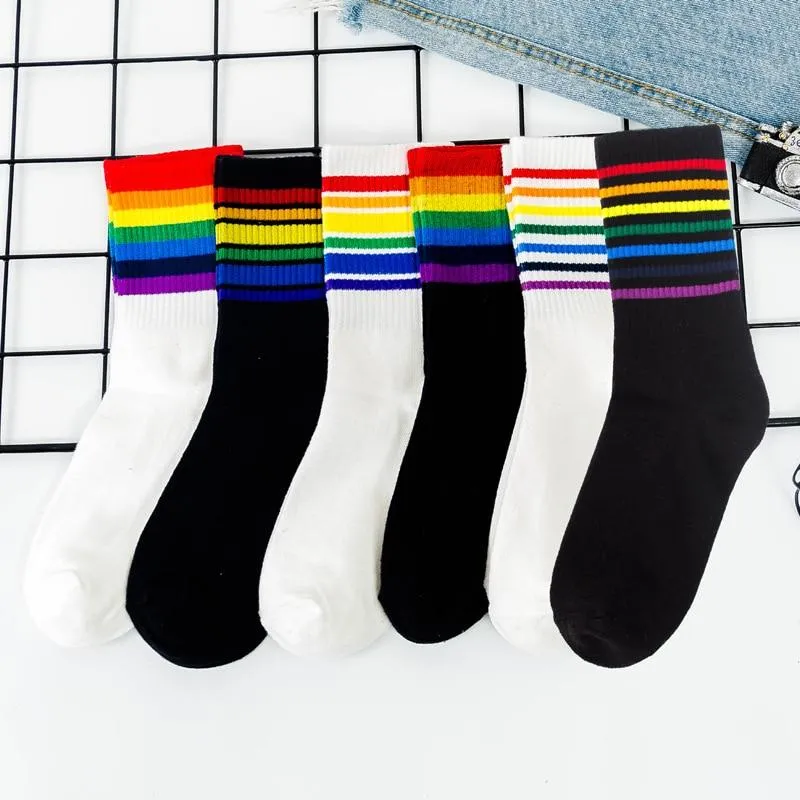 Vibrant Rainbow Socks