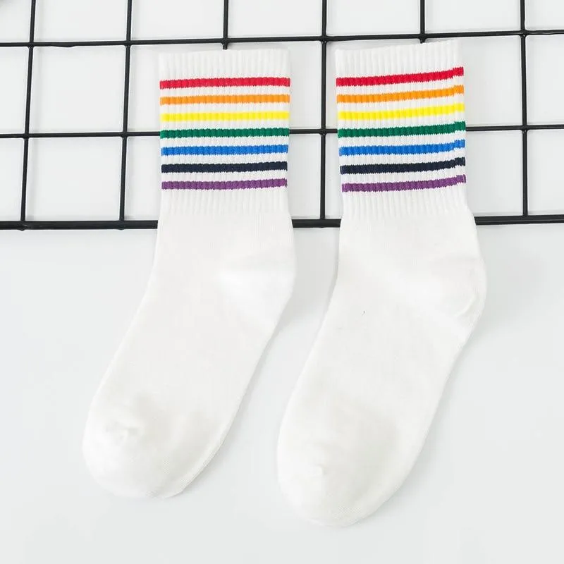 Vibrant Rainbow Socks