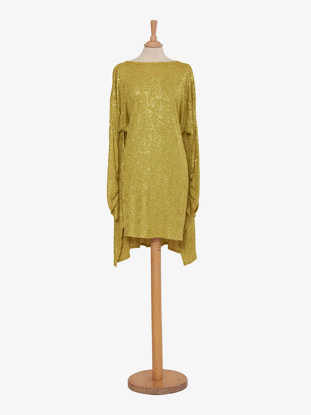 Vintage Green Sequin Dress from the 1980s