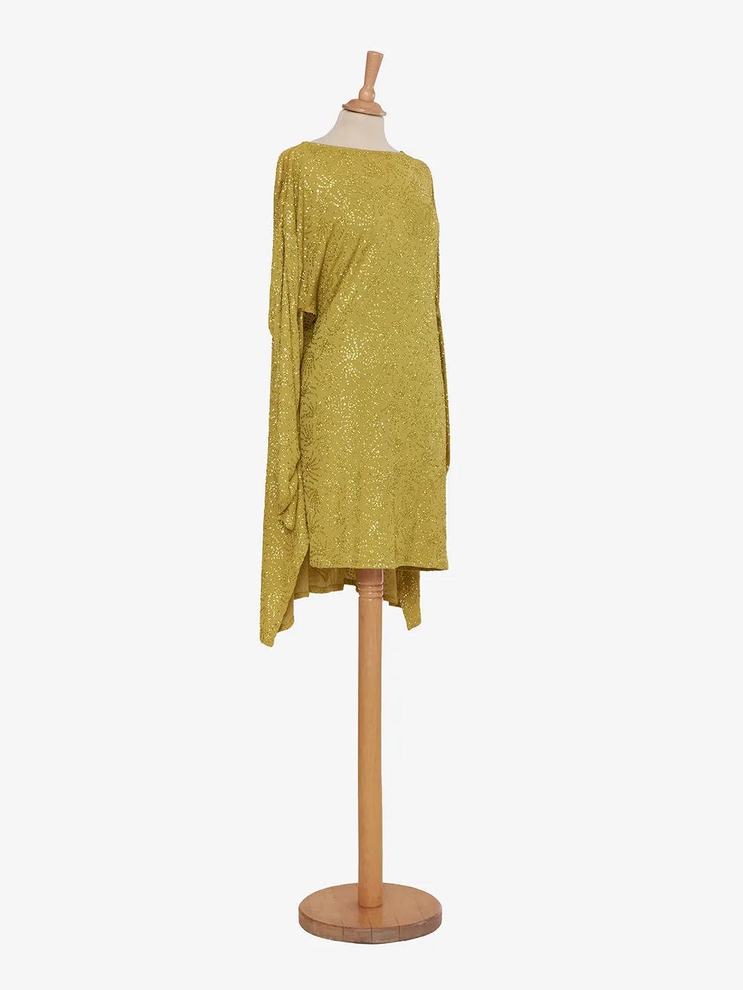 Vintage Green Sequin Dress from the 1980s