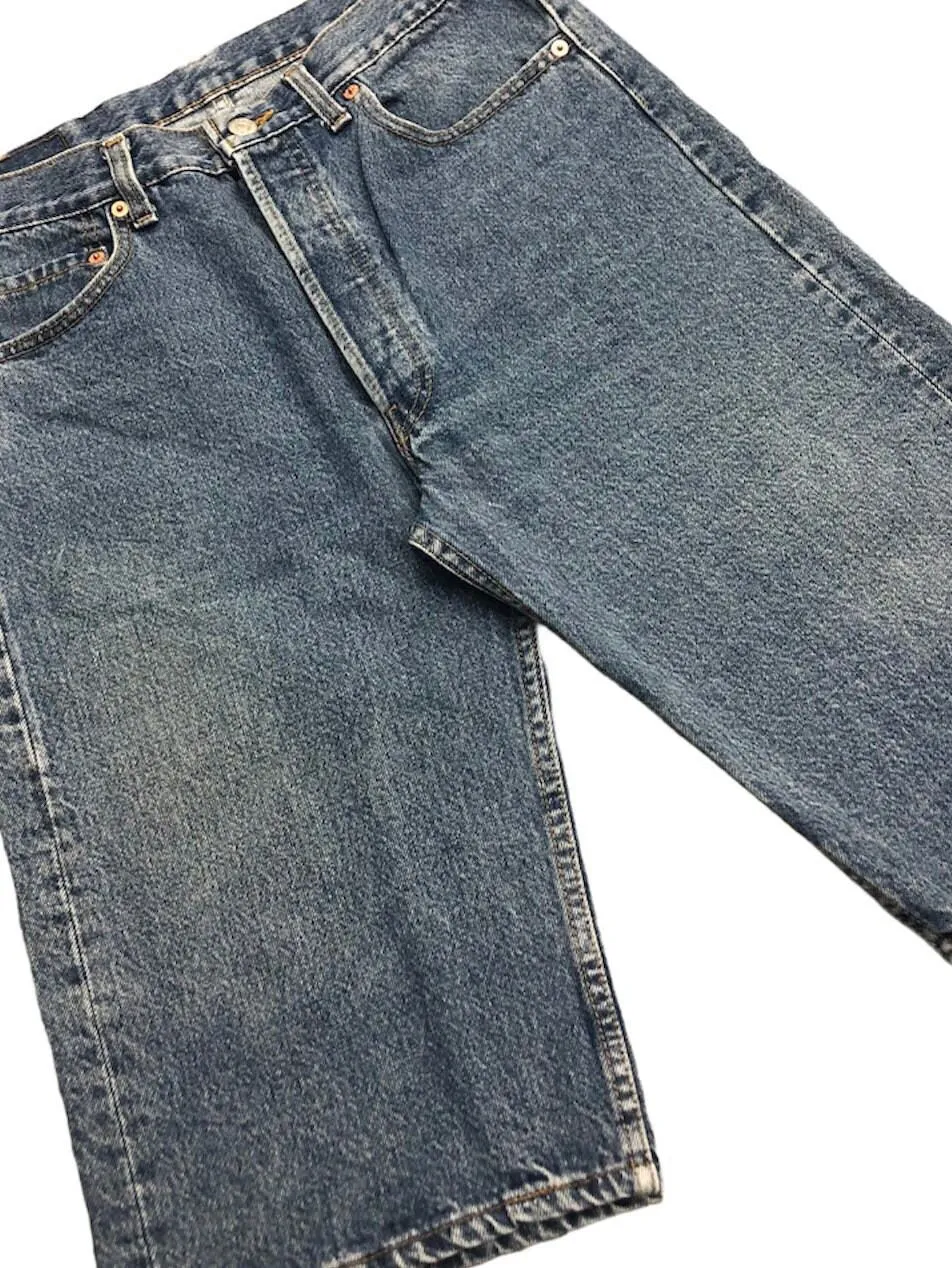 Vintage Levis Shorts in Blue Stonewash Denim, Unisex - W32