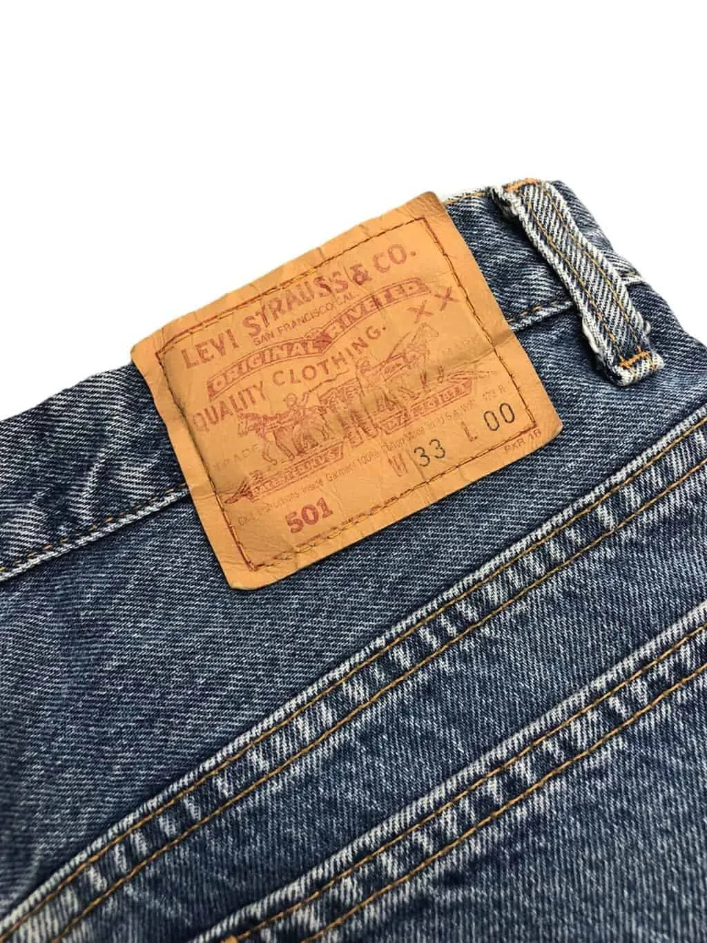 Vintage Levis Shorts in Blue Stonewash Denim, Unisex - W32