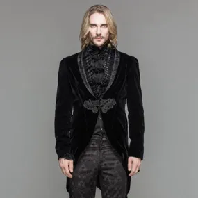 Vintage Tailcoat for Men with Removable Ruffles - Shop Now