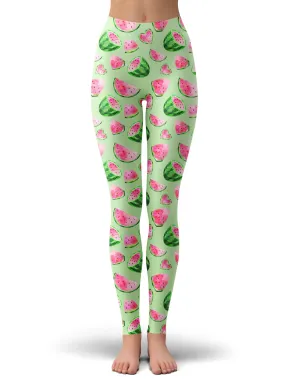 Watermelon Print Leggings