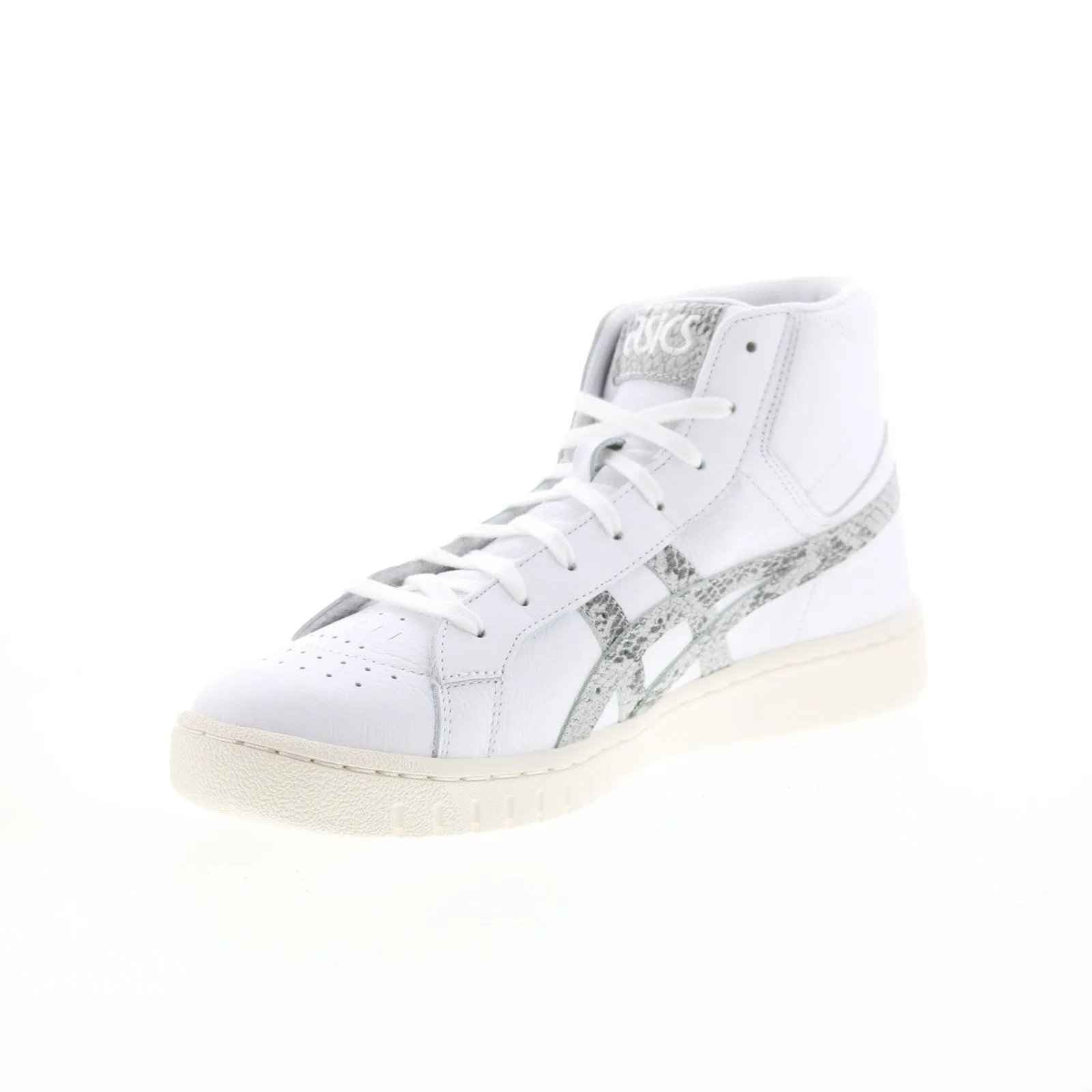 White Leather Lifestyle Sneakers for Men by Asics