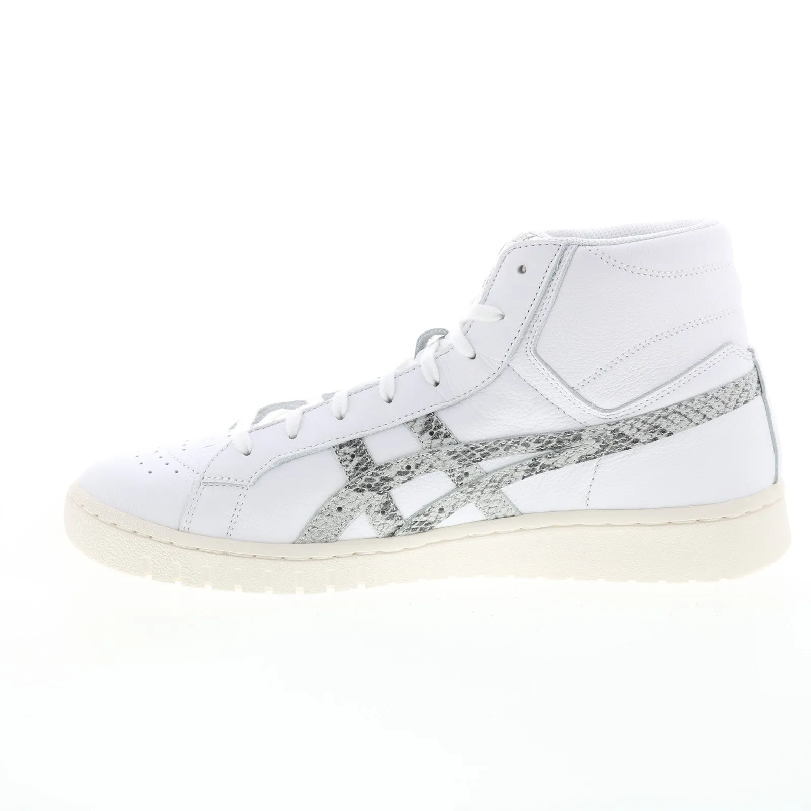 White Leather Lifestyle Sneakers for Men by Asics