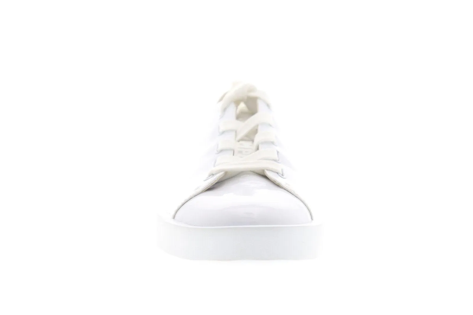 White Leather Low Top Lace Up Euro Sneakers for Men by Camper