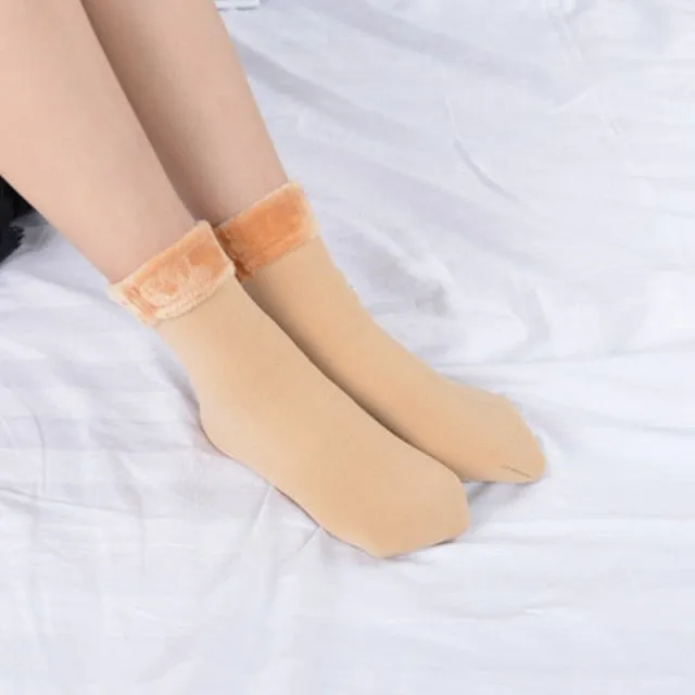 Winter Wool Cashmere Thermal Socks - Black Skin Snow Sock