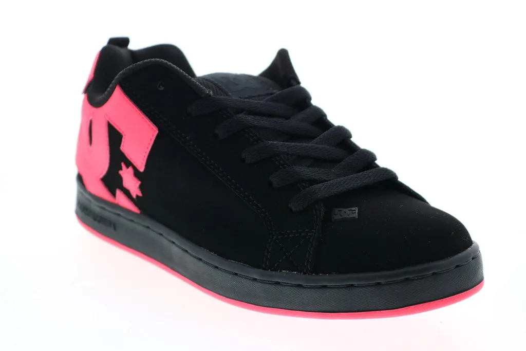 Women's Black Skate-Inspired Sneakers - DC Court Graffik 300678