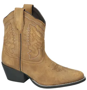 Women's Vintage Brown Daisy Shorty J-Toe Boots from Smoky Mountain Boots