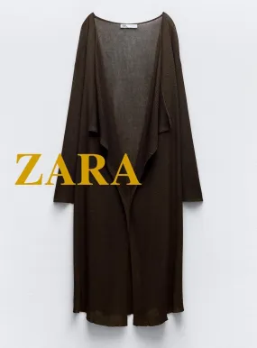 ZARA Linen Cardigans for Casual Style